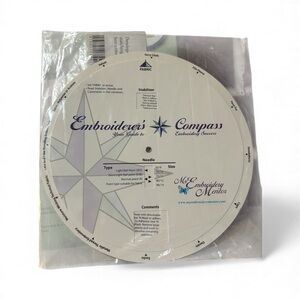 Embroiderer’s Compass My Embroidery Mentor Fabric Stabilizer Needle Guide Tool